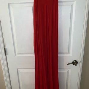 Red/Salmon colored jumpsuit